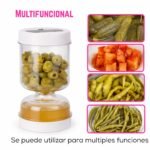 Contenedor Hermético Para Pepinillos Y Aceitunas Sin Goteo - Imagen 4
