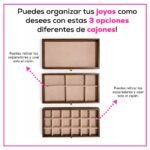 Alhajero Organizador de Joyas/Accesorios con Tres Cajones y Divisores - Image 7