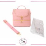 Maletín Organizador Esmaltes/Maquillaje de 2 niveles con Bolsillos y Correa Ajustable - Image 3