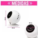 Lámpara Globo Proyector Galaxia Estrellas 12 Discos USB 360 - Image 2