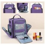 Maletín Organizador Esmaltes/Maquillaje con 48 Compartimentos, Bolsillos y Correa Ajustable - Image 7