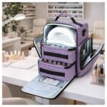 Maletín Organizador Esmaltes/Maquillaje con 48 Compartimentos, Bolsillos y Correa Ajustable - Image 9