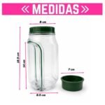 Frasco Ensalada Hermético con Capas Verticales y Tapa Bowl - Imagen 2