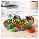 Frasco Ensalada Hermético con Capas Verticales y Tapa Bowl