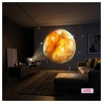 Lámpara Globo Proyector Galaxia Estrellas 12 Discos USB 360