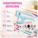 Kit para Colocar Broches Tipo Snap Ojales Botones con Pinza Metálica - Imagen 2