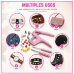 Kit para Colocar Broches Tipo Snap Ojales Botones con Pinza Metálica - Imagen 3