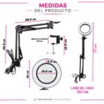 Lámpara De Escritorio Con Lupa Y Luz Led Regulable - Imagen 2