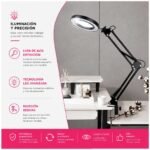 Lámpara De Escritorio Con Lupa Y Luz Led Regulable - Imagen 6