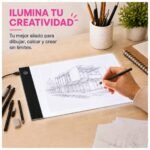 Tablero de Luz LED para Calcar, Dibujar y Diseñar Micro-USB - Imagen 7