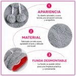 Bolsa De Agua Caliente Con Funda Removible Alivio Dolores - Imagen 4