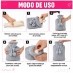 Bolsa De Agua Caliente Con Funda Removible Alivio Dolores - Imagen 3