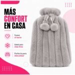 Bolsa De Agua Caliente Suave Para Cama Sillon Y Viaje - Imagen 3