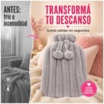 Bolsa De Agua Caliente Suave Para Cama Sillon Y Viaje - Imagen 9
