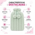 Bolsa De Agua Caliente Suave Para Cama Sillon Y Viaje - Imagen 7