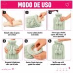 Bolsa De Agua Caliente Suave Para Cama Sillon Y Viaje - Imagen 4