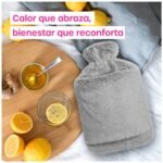 Bolsa de Agua Caliente 2 Litros Con Funda de Peluche Tapa a Rosca - Imagen 8
