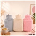 Bolsa de Agua Caliente 2 Litros Con Funda de Peluche Tapa a Rosca