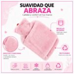 Bolsa de Agua Caliente 2 Litros Con Funda de Peluche Tapa a Rosca - Imagen 4
