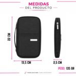 Porta Documentos De Viaje Para Pasaportes y Tarjetas con Cierre - Imagen 2