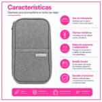 Porta Documentos De Viaje Para Pasaportes y Tarjetas con Cierre - Imagen 5