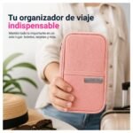 Porta Documentos De Viaje Para Pasaportes y Tarjetas con Cierre - Imagen 9
