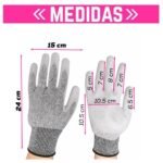 Guantes Anticorte Para Trabajo Profesional Seguro 15 Pares Reutilizables De Alta Resistencia - Imagen 2