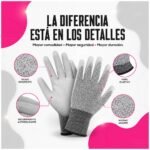 Guantes Anticorte Para Trabajo Profesional Seguro 15 Pares Reutilizables De Alta Resistencia - Imagen 7