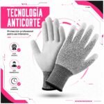 Guantes Anticorte Para Trabajo Profesional Seguro 15 Pares Reutilizables De Alta Resistencia - Imagen 9