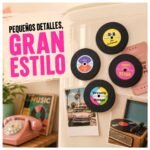 Imanes Decorativos con Diseño de Discos de Vinilo Retro – Set x4 - Imagen 8