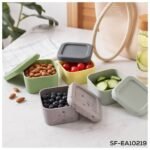 Set de 4 Contenedores Tuppers de Silicona Reutilizables Multiusos