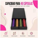 Organizador De Capsulas Cafe Nespresso Con Cajon Deslizable x40 - Imagen 2