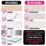 Pack 4 Accesorios Para Baño Adhesivos Sin Taladro Hogar - Imagen 8