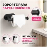 Pack 4 Accesorios Para Baño Adhesivos Sin Taladro Hogar - Imagen 6