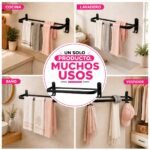 Barral Para Toallas De Pared Simple Diseño Moderno Y Funcional - Imagen 9