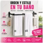 Barral Para Toallas De Pared Simple Diseño Moderno Y Funcional - Imagen 5