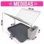 Escurridor De Platos Con Bandeja Drenaje Y Porta Cubiertos - Imagen 2