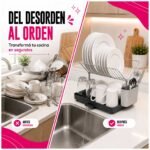 Escurridor De Platos Con Bandeja Drenaje Y Porta Cubiertos - Imagen 7