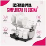 Escurridor De Platos Con Bandeja Drenaje Y Porta Cubiertos - Imagen 6