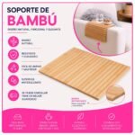 Soporte Flexible para Apoyabrazos de Sofá en Bambú para Snacks y Bebidas - Imagen 5
