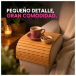 Soporte Flexible para Apoyabrazos de Sofá en Bambú para Snacks y Bebidas - Imagen 10