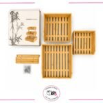 Frutero de Bambú Organizador para Cocina Con Tres Niveles - Imagen 4