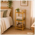 Estante Organizador de Bambú con 3 Niveles
