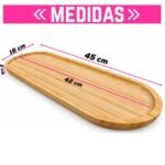 Bandeja Bambú Bamboo Ovalada Multiuso Para Cocina Y Hogar - Imagen 2