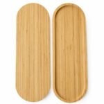 Bandeja Bambú Bamboo Ovalada Multiuso Para Cocina Y Hogar - Imagen 4