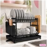 Organizador Secaplatos Doble Nivel Para Cocina Moderna