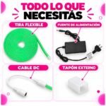 Tira Luminosa Led Flexible Con Fuente De Corriente Incluida - Imagen 6