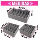 Set 3 Organizadores De Cajón Plegables Para Ropa Interior - Imagen 2