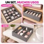 Set 3 Organizadores De Cajón Plegables Para Ropa Interior - Imagen 7