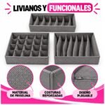 Set 3 Organizadores De Cajón Plegables Para Ropa Interior - Imagen 6